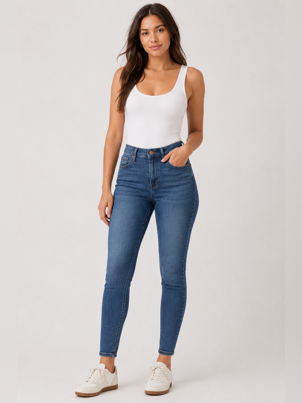 Madewell Curvy High Rise Skinny Jeans Size 26 Medium Wash